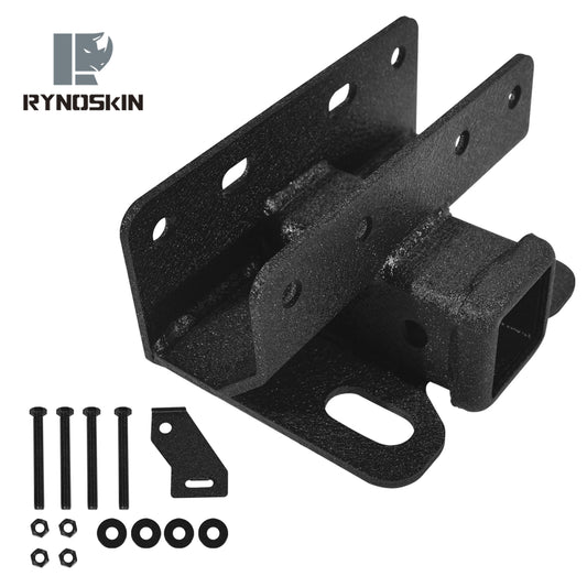 RYNOSKIN Towing Trailer Hitch Receiver Compatible with 2021-2025 Ford Bronco SUV 2 Door & 4 Door Class 3 Heavy Textured Black Rear Hitch with 2" Square Receiver