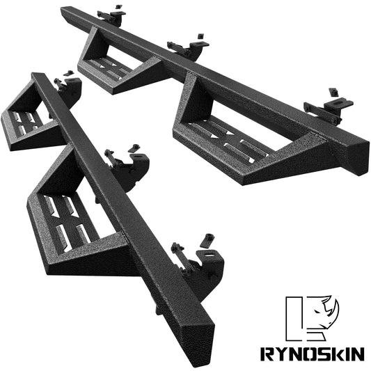 RYNOSKIN DS7 II Side Steps for 2007-2018 Jeep Wrangler JK 4 Door  (exclude Wrangler JL Models)