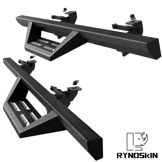RYNOSKIN DS7 II Side Steps fit for 2007-2018 Jeep Wrangler JK 2 Door  (exclude Wrangler JL Models)