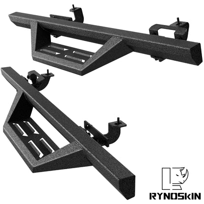 RYNOSKIN running boards Compatible with 2018-2026 Jeep Wrangler JL Nerf Bars Off Road Step Bars 2 Door jeep wrangler jl accessories running boards & steps (2pcs)