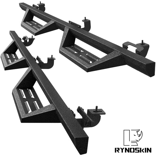 RYNOSKIN running boards Fit 2020-2026 Jeep Gladiator JT 4 Doors Off-Road Side Steps Texture Black Jeep gladiator accessories(2pcs)