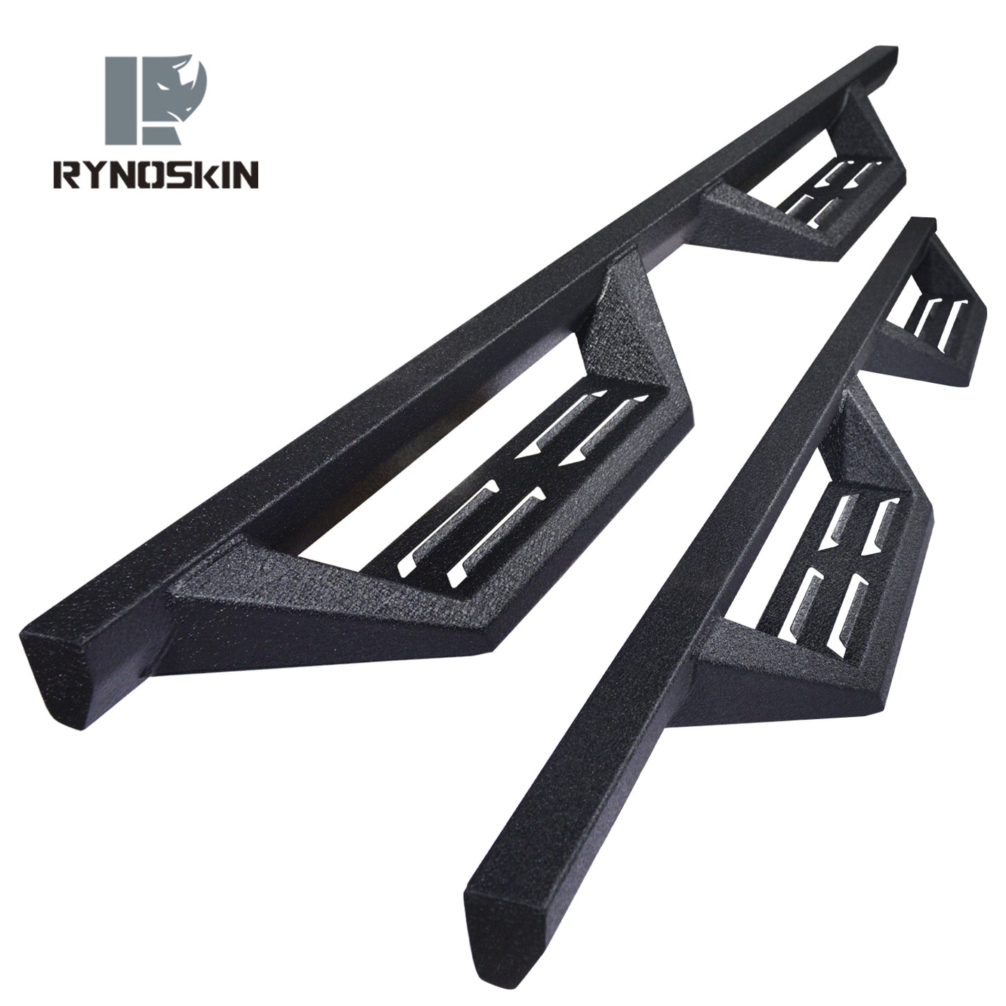 RYNOSKIN running boards Compatible with 2018-2025 Jeep Wrangler JL | 2021-2025 Wrangler JL 4xe 4 Door Side Steps Off Road Step Bars Jeep wrangler accessories(2pcs)