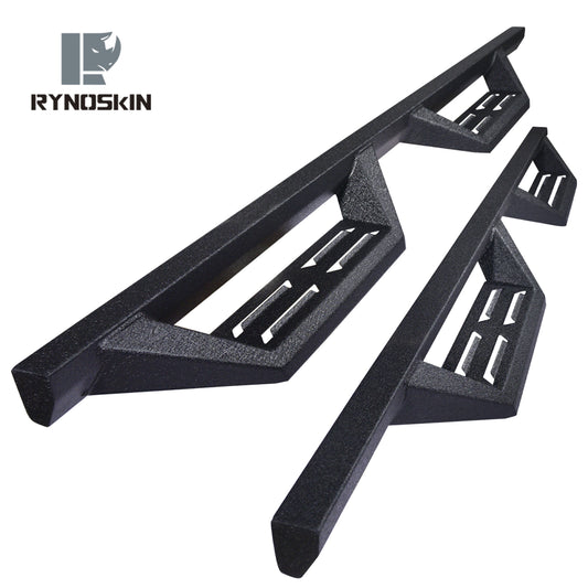 RYNOSKIN running boards Compatible with 2018-2025 Jeep Wrangler JL | 2021-2025 Wrangler JL 4xe 4 Door Side Steps Off Road Step Bars Jeep wrangler accessories(2pcs)