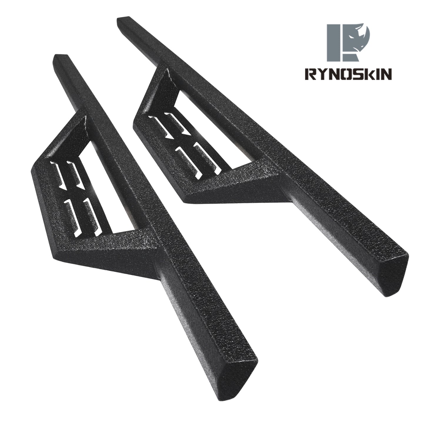 RYNOSKIN Running Boards Side Steps Fit for 2021-2025 Ford Bronco 2 Door Heavy Textured Black Heavy Duty SUV Nerf Bar Off-Road Rock Slider (2pcs)