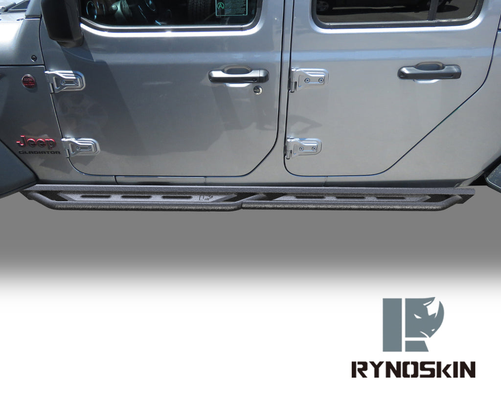 RYNOSKIN Running Boards Fit 2020-2023 Jeep Gladiator JT Rocker Steps H